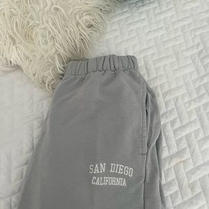 light blue Brandy Melville sweats.